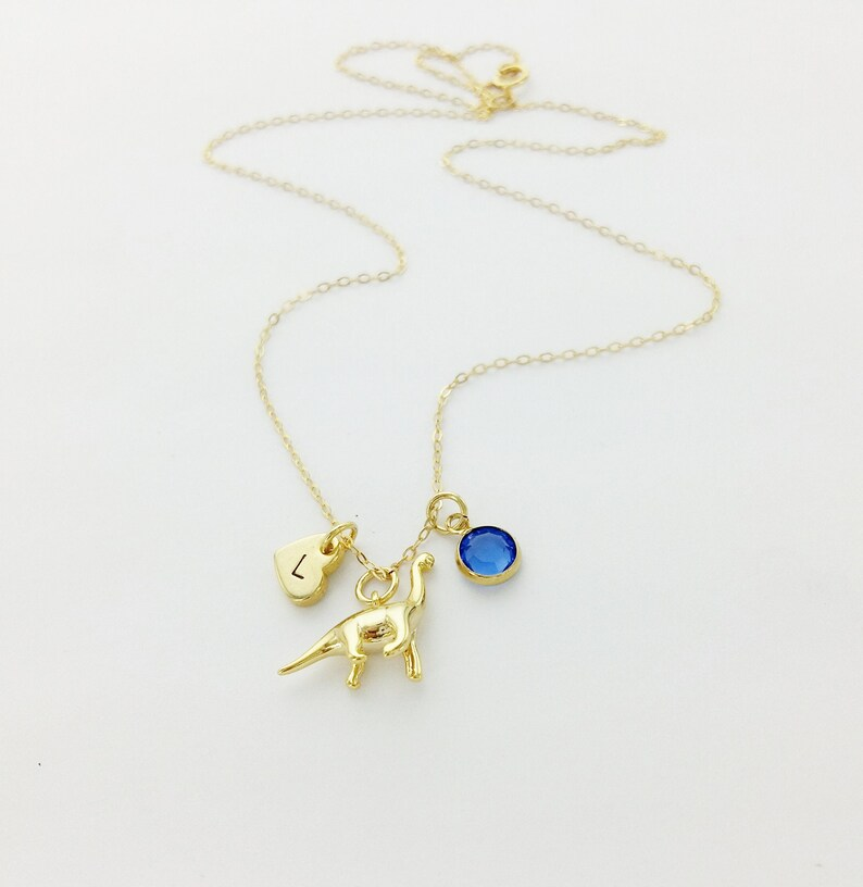 Dinosaur Personalized Charm Necklace