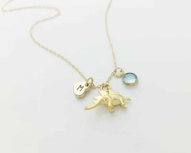 Dinosaur Personalized Charm Necklace