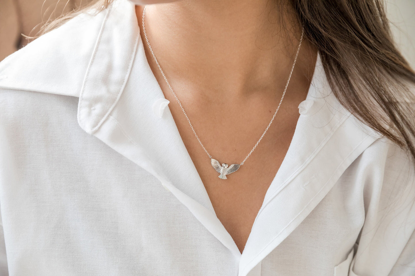 Flying Owl Necklace