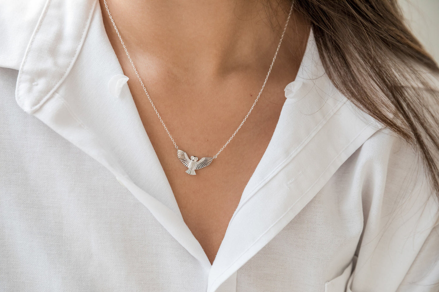 Flying Owl Necklace