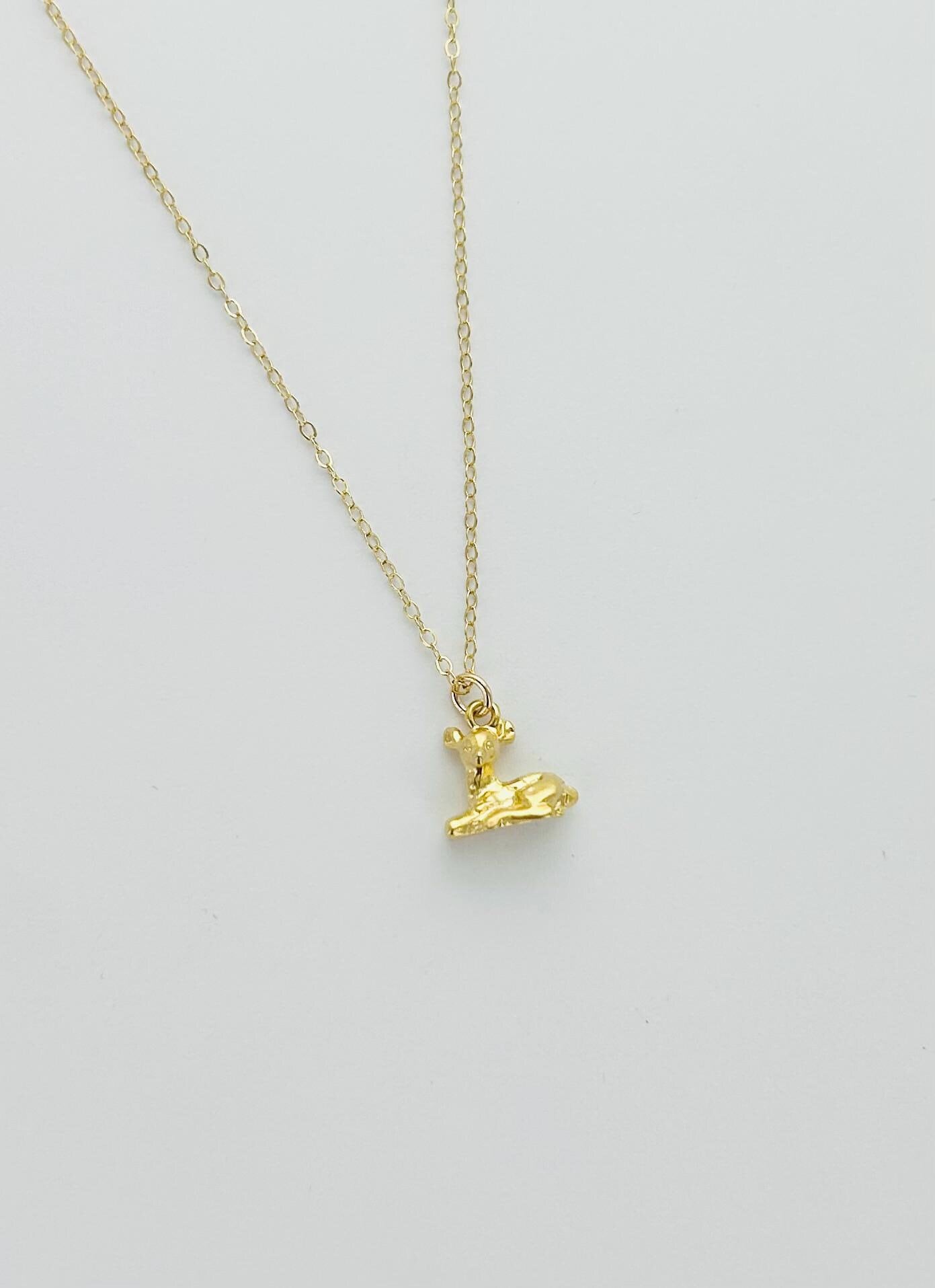 Tiny Deer Necklace