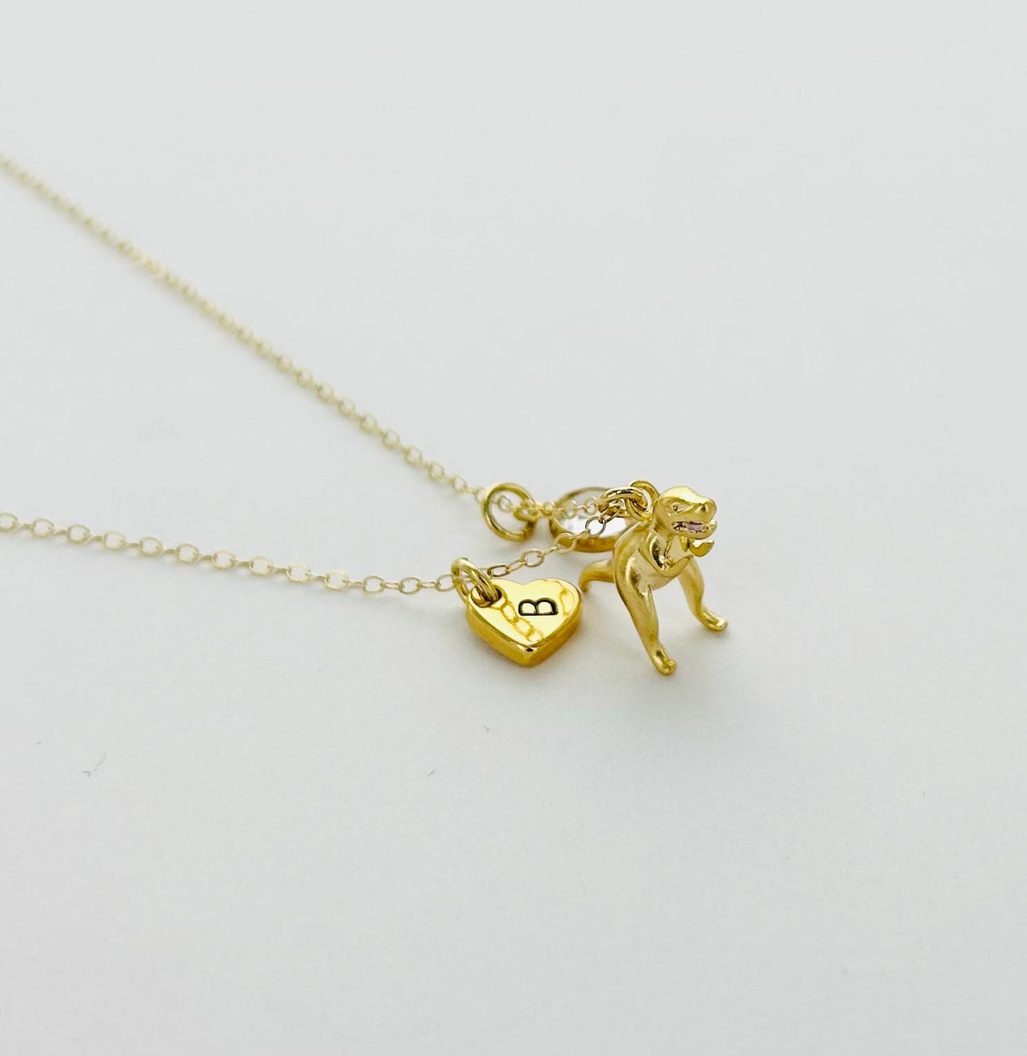 Dinosaur Personalized Charm Necklace