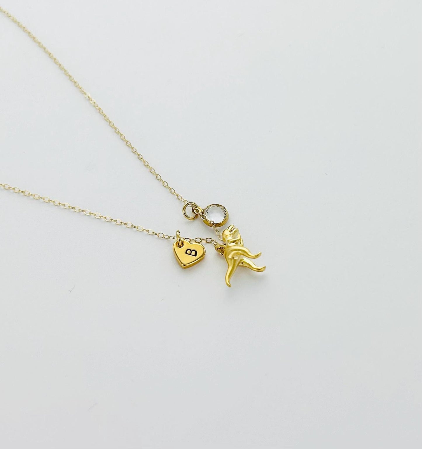 Dinosaur Personalized Charm Necklace