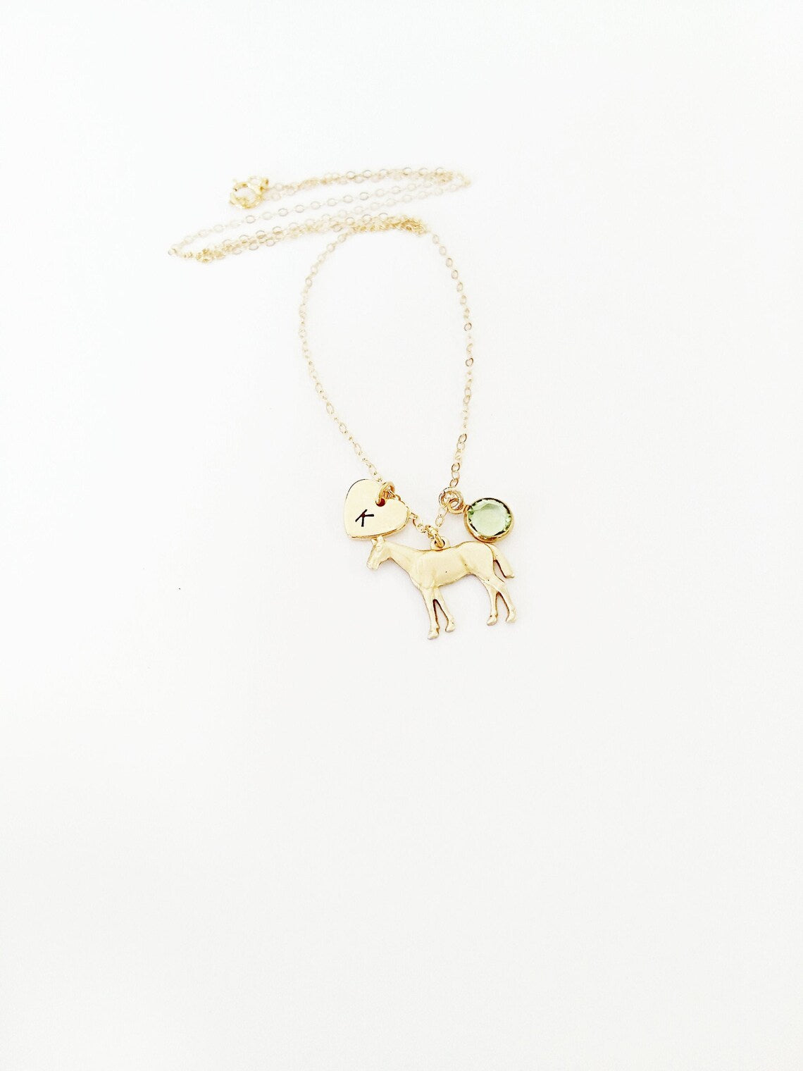 Horse Personalized Charm Necklace