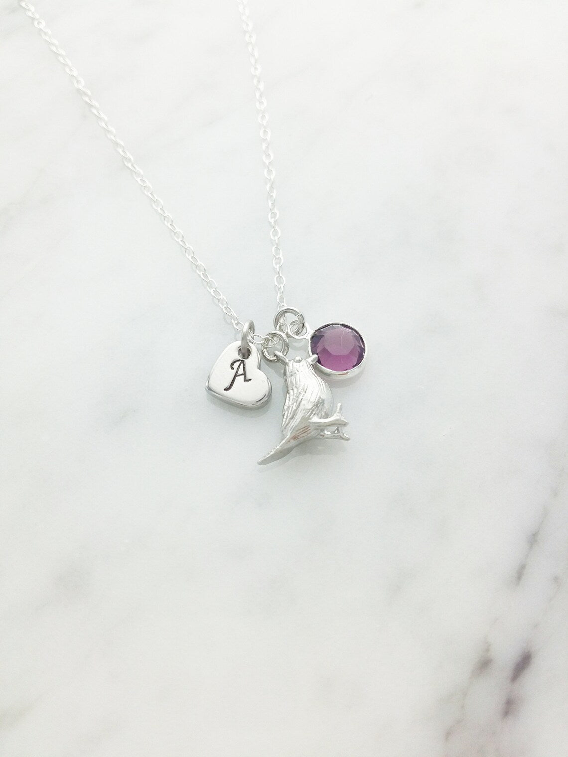 Bird Personalized Charm Necklace