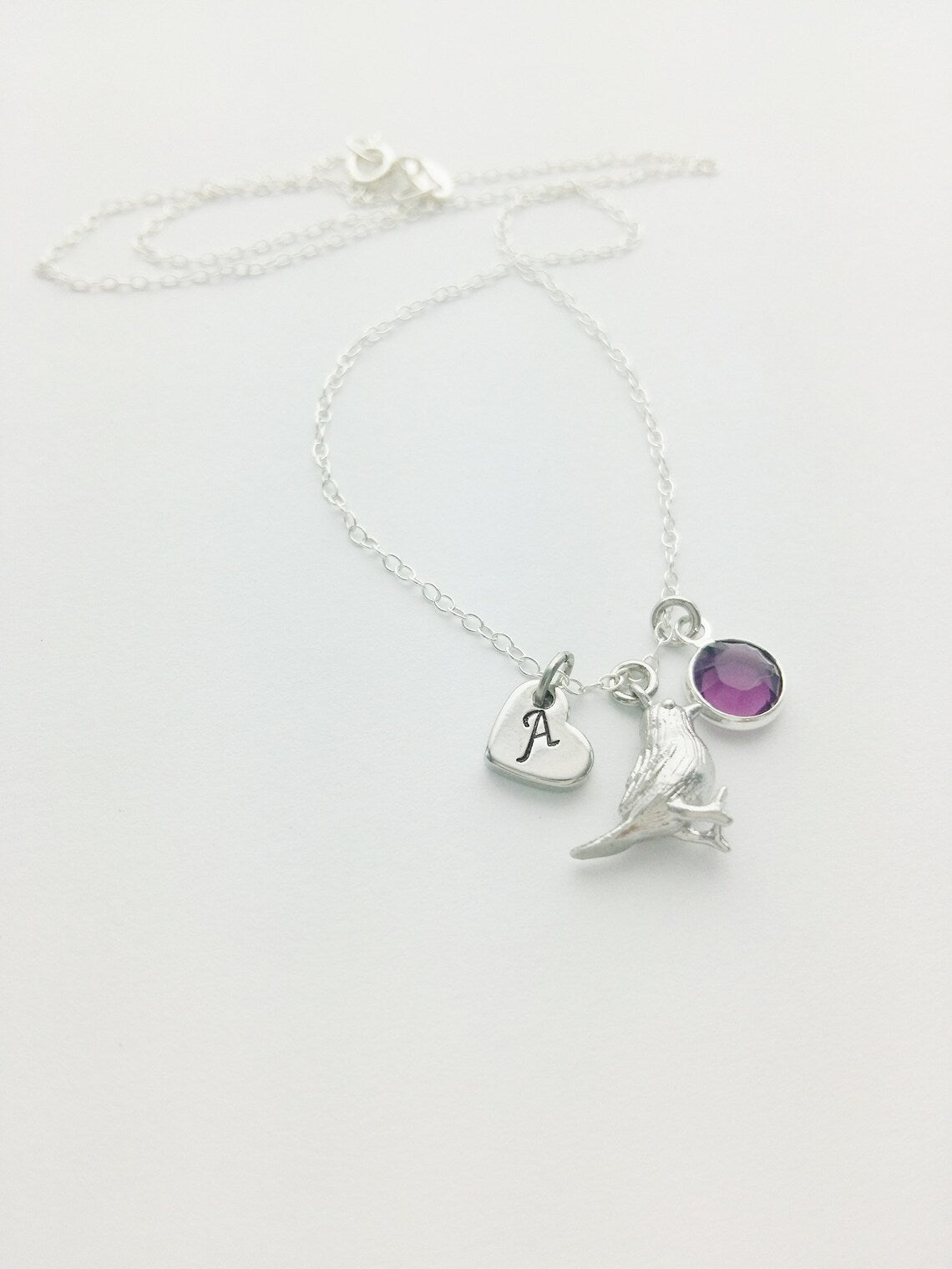 Bird Personalized Charm Necklace