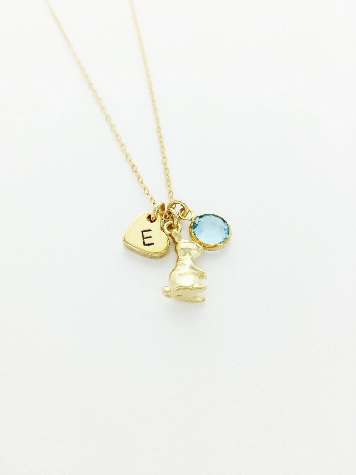 Bunny Personalized Charm Necklace