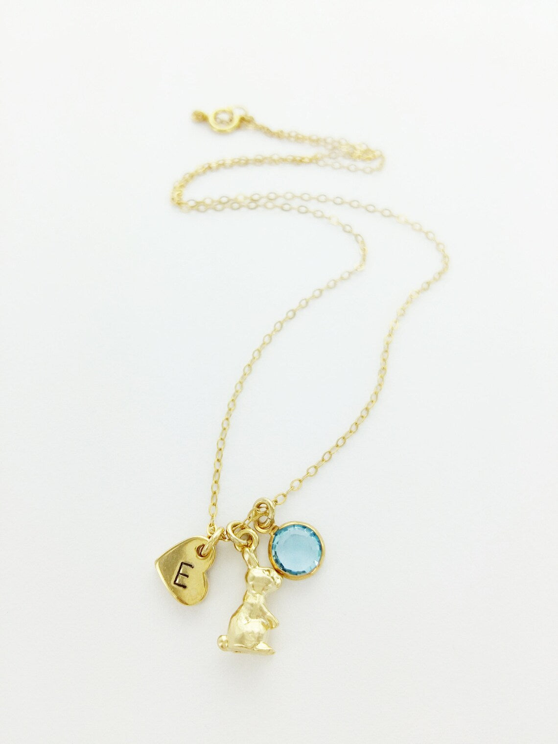 Bunny Personalized Charm Necklace