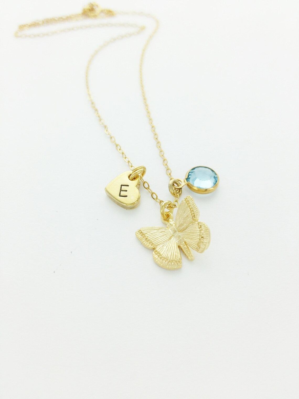 Butterfly Personalized Charm Necklace
