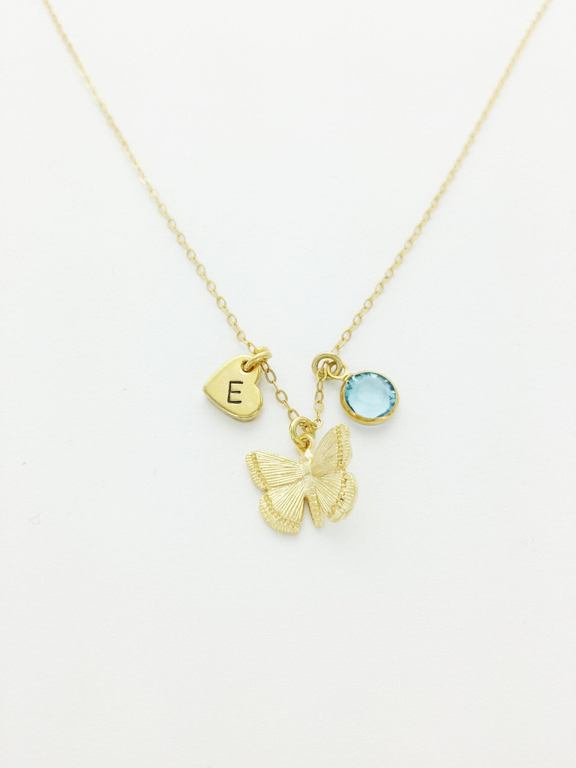 Butterfly Personalized Charm Necklace