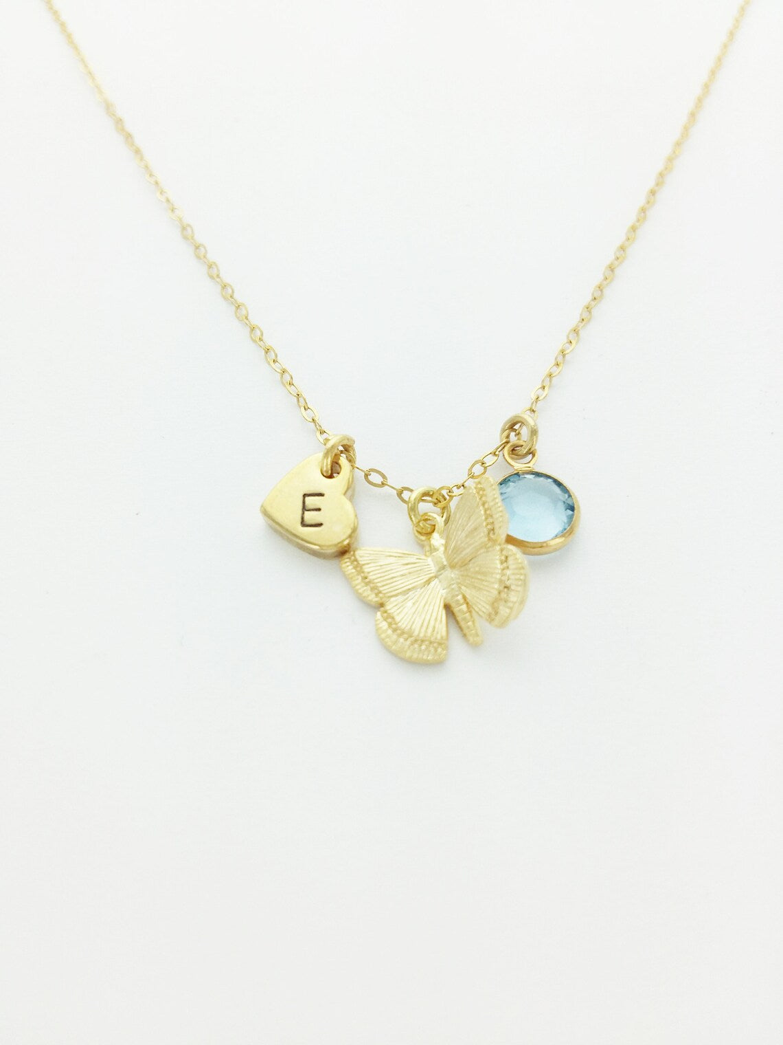 Butterfly Personalized Charm Necklace