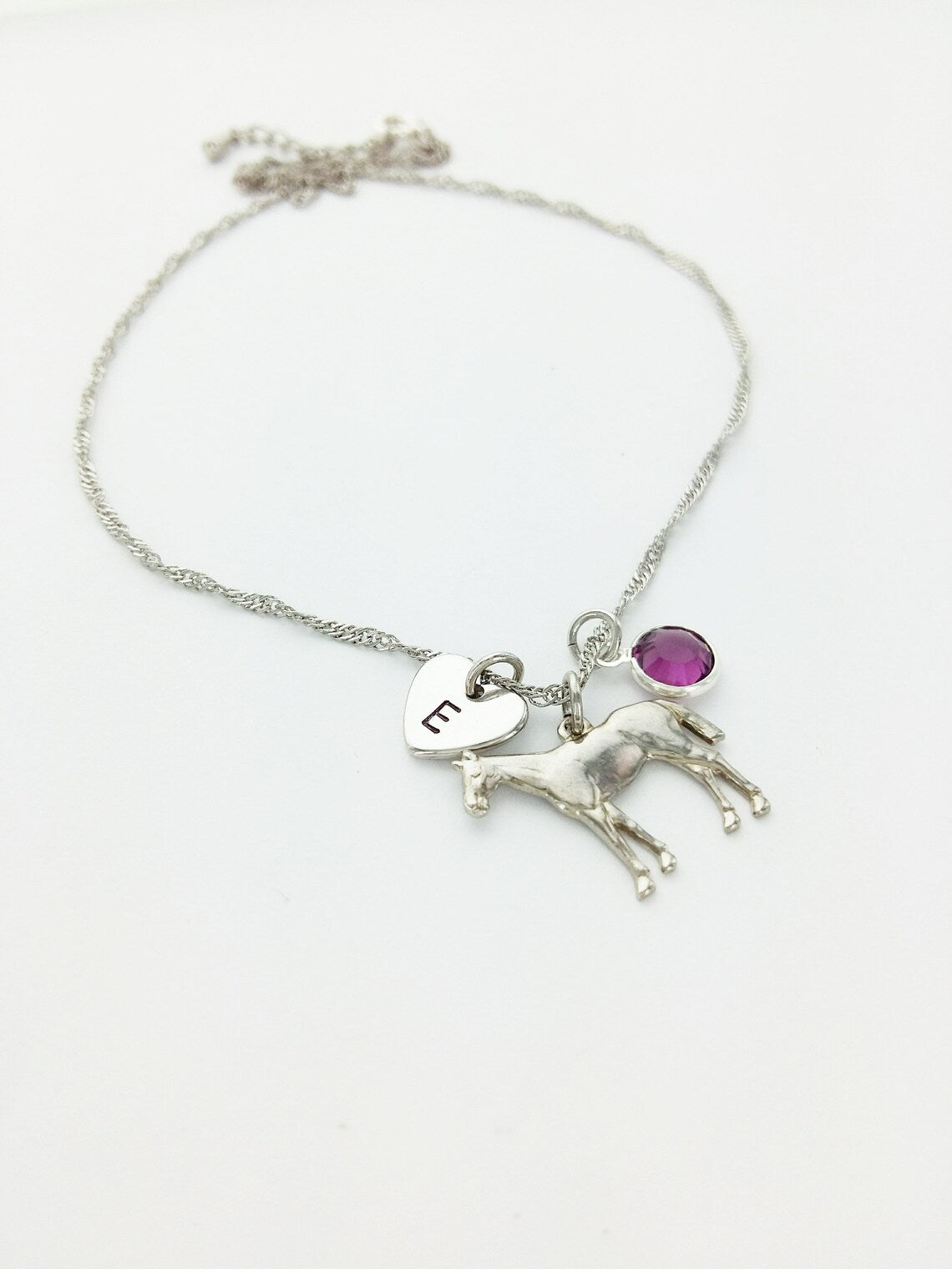 Horse Personalized Charm Necklace