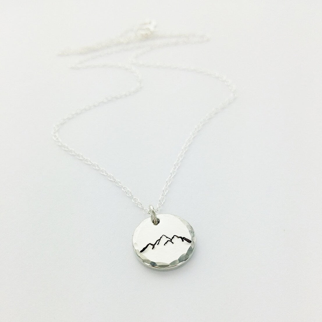 Mountain Range Disk Necklace