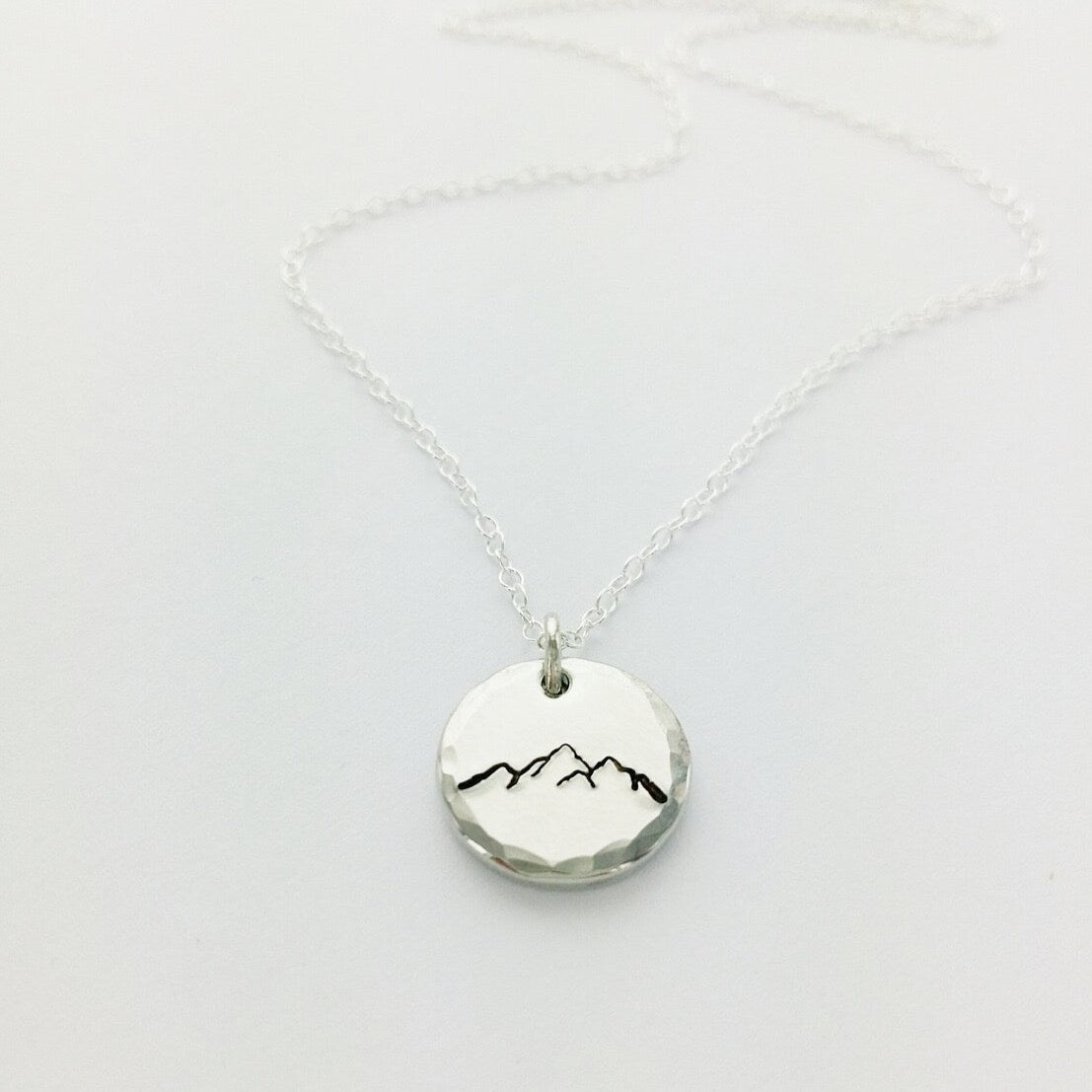 Mountain Range Disk Necklace