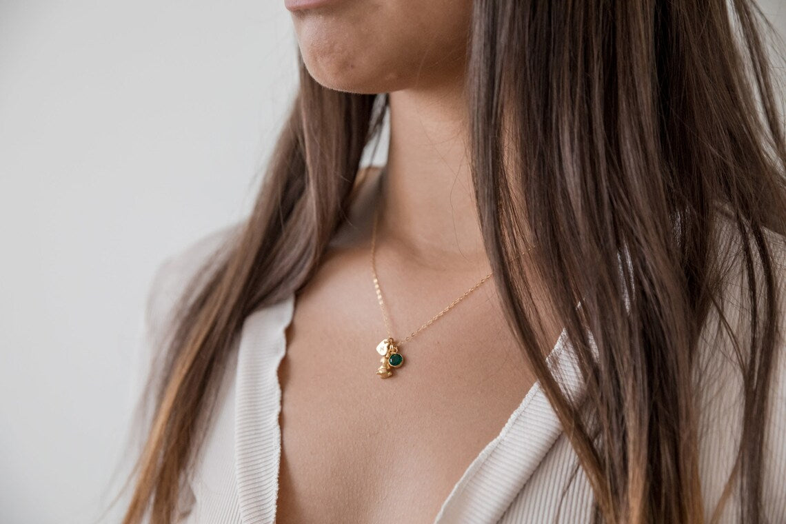 Bunny Personalized Charm Necklace