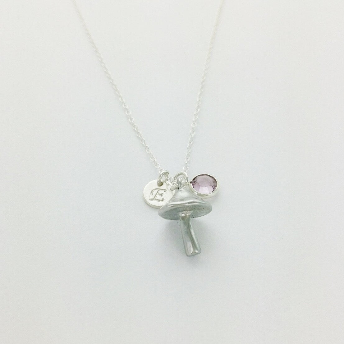 Mushroom Personalized Charm Necklace