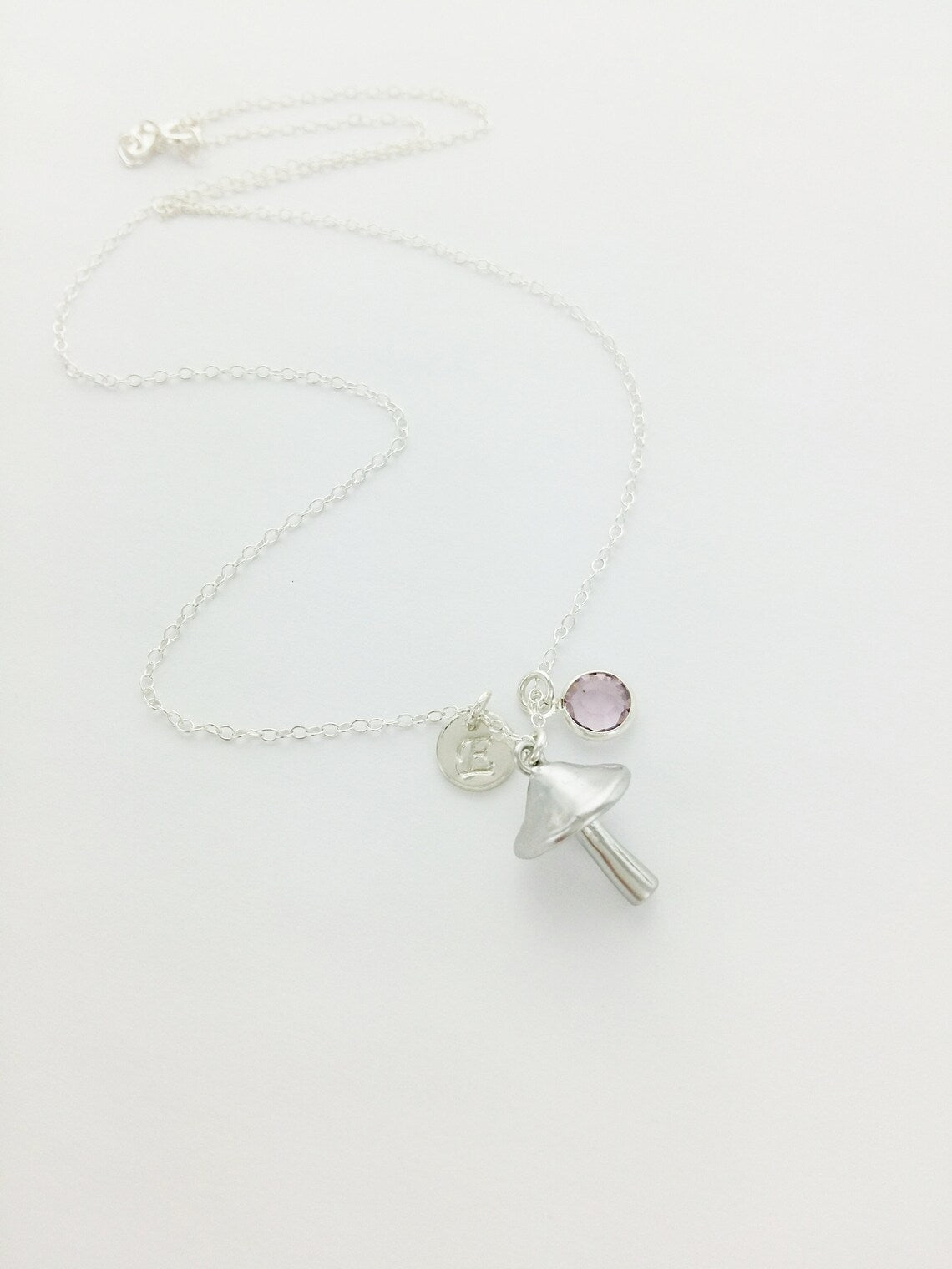 Mushroom Personalized Charm Necklace