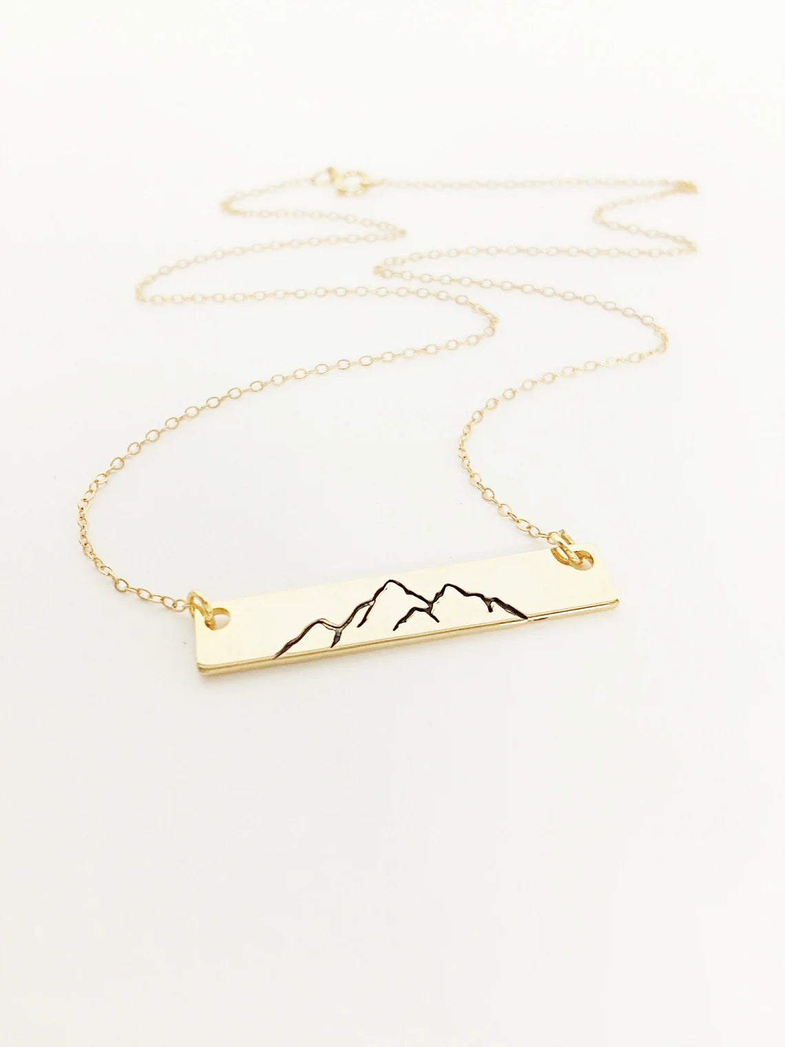 Mountain Range Bar Necklace