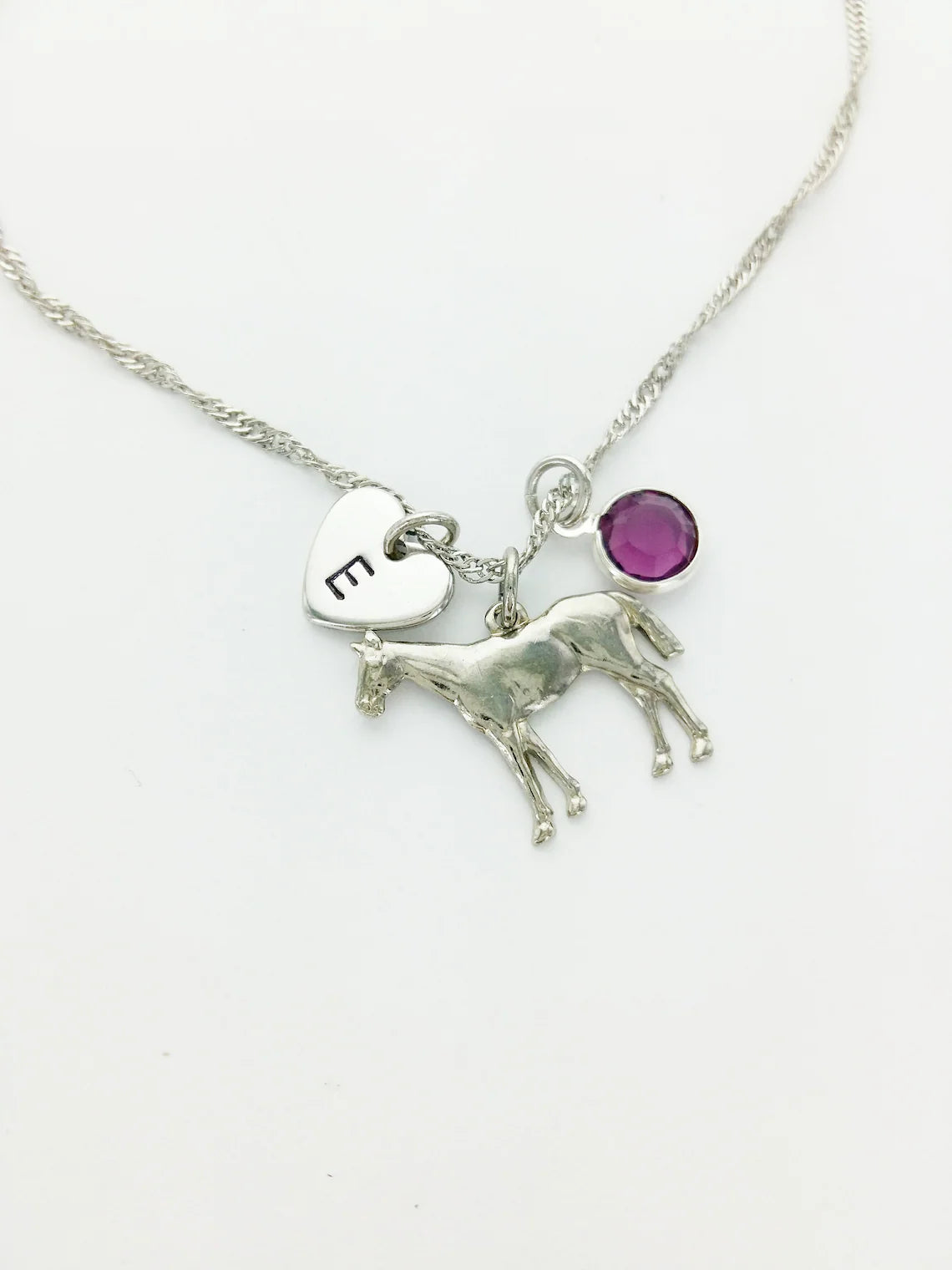 Horse Personalized Charm Necklace