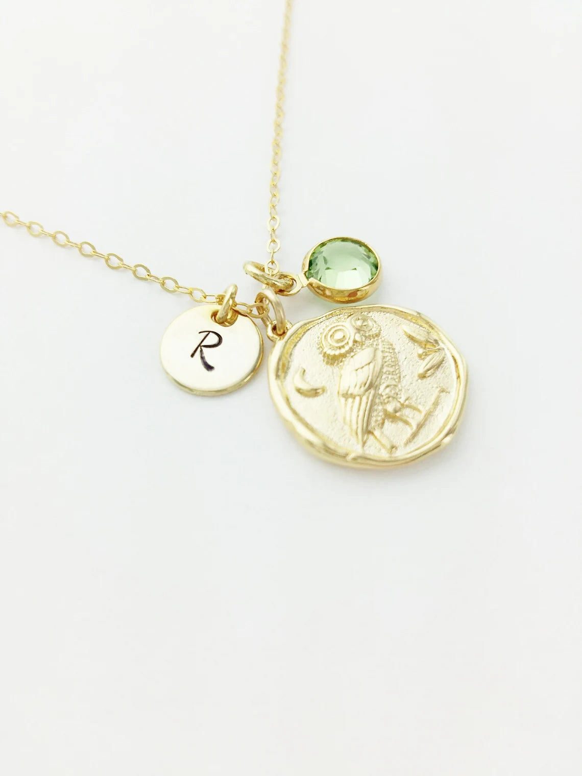 Owl Personalized Charm Necklace