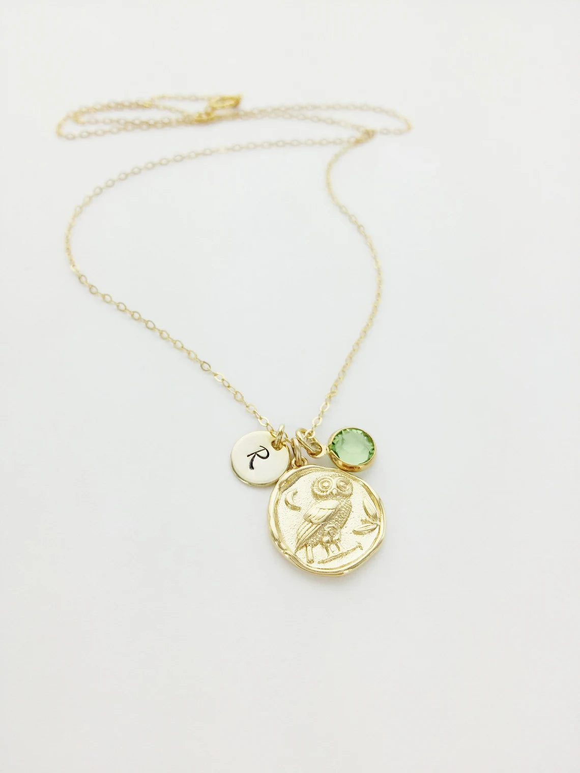 Owl Personalized Charm Necklace