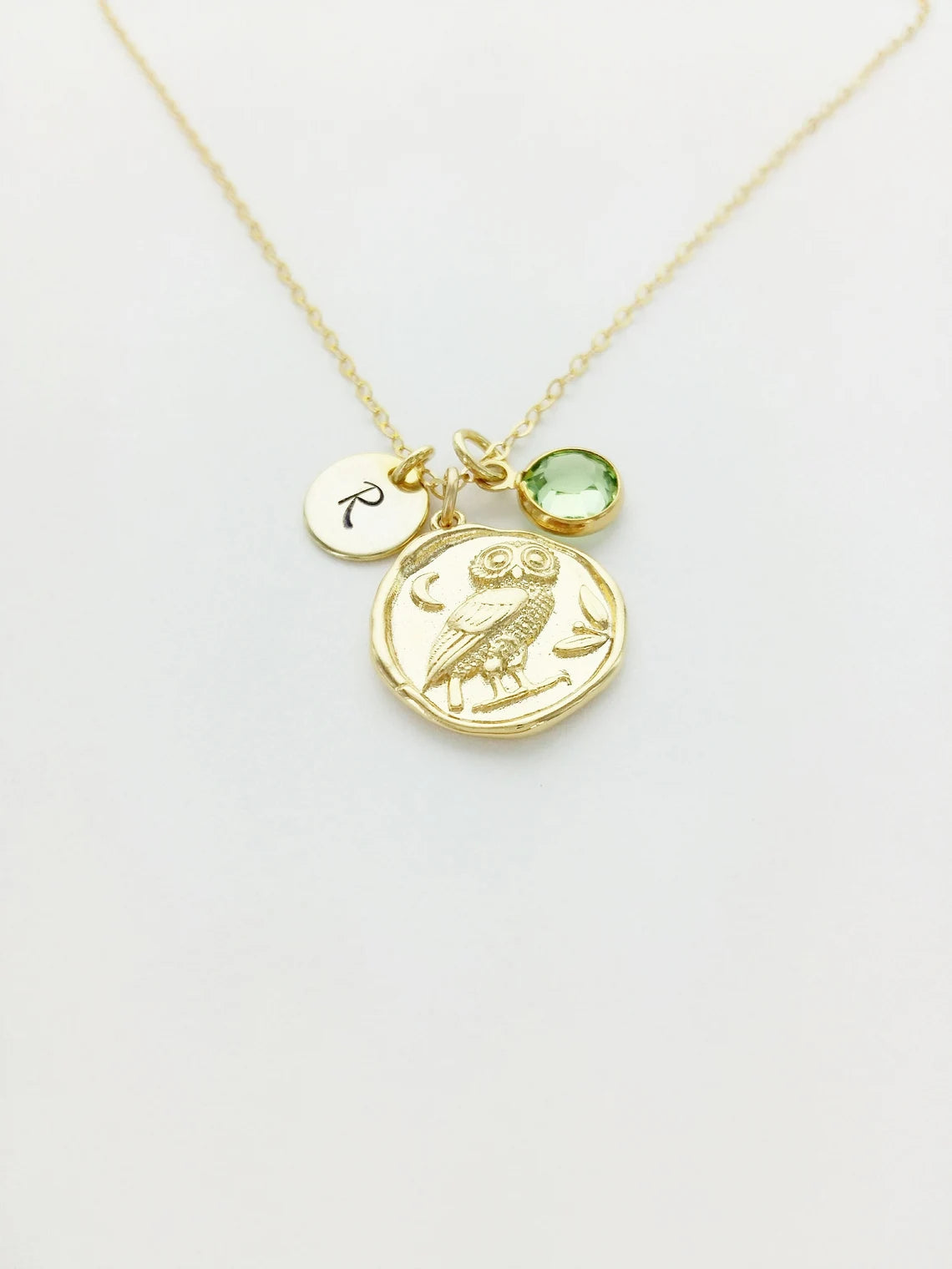 Owl Personalized Charm Necklace