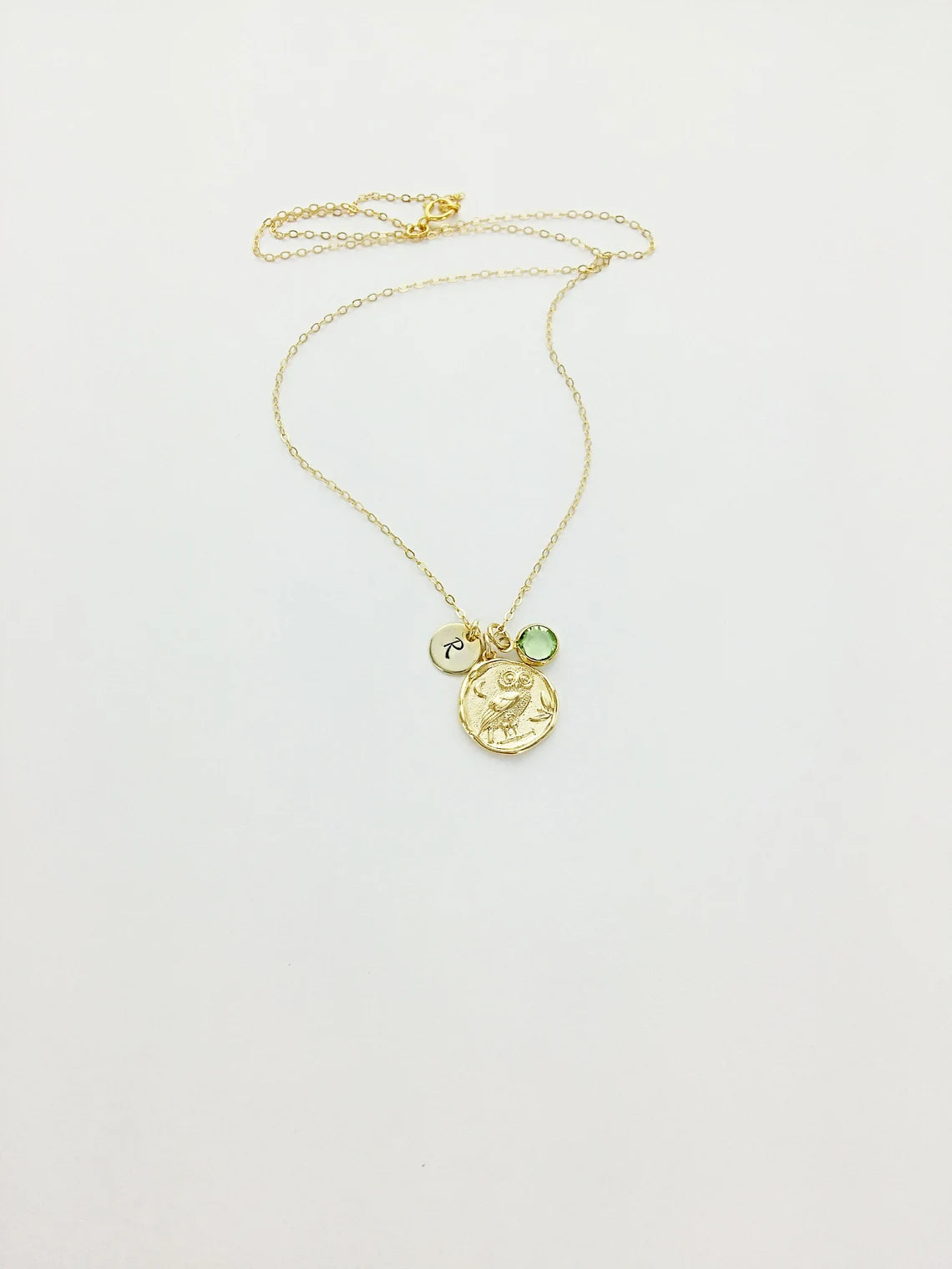 Owl Personalized Charm Necklace