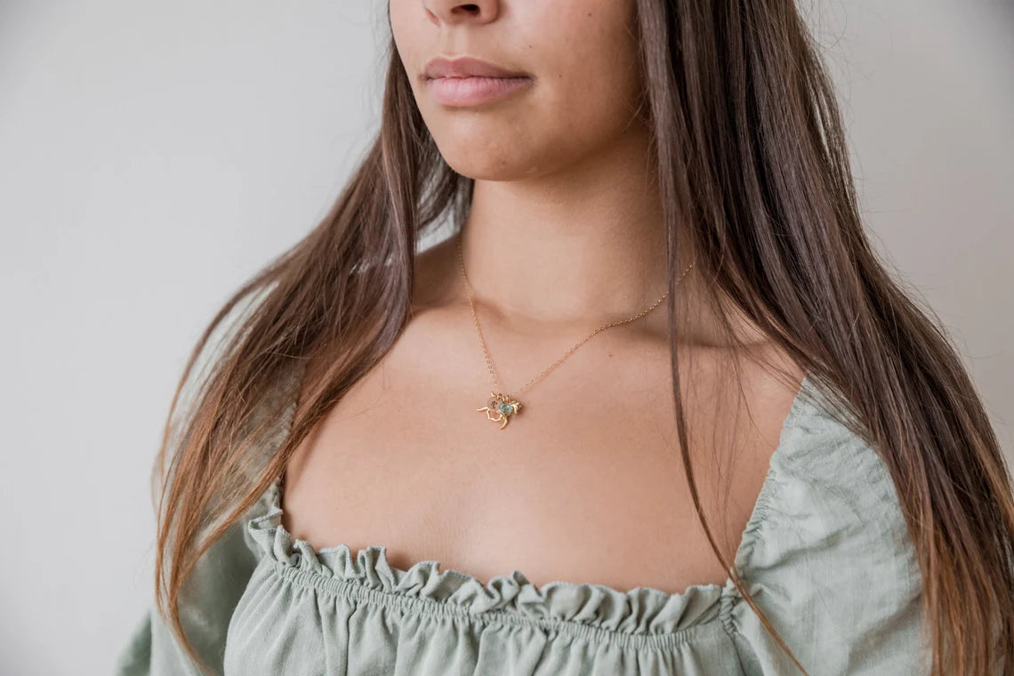 Prancing Horse Personalized Charm Necklace