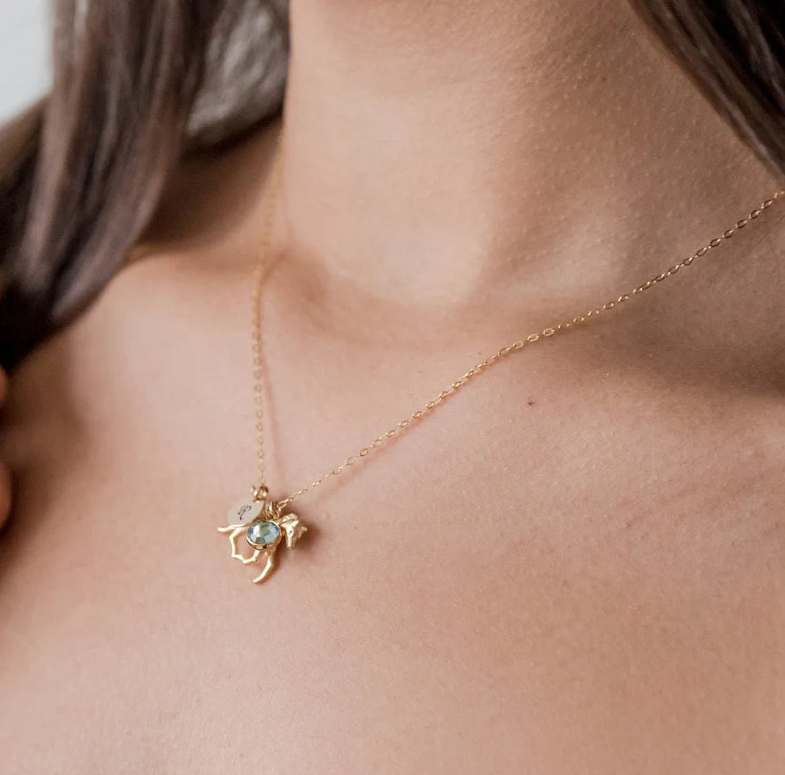 Prancing Horse Personalized Charm Necklace