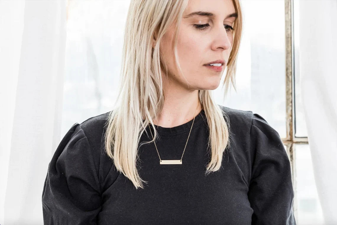 Mountain Range Bar Necklace
