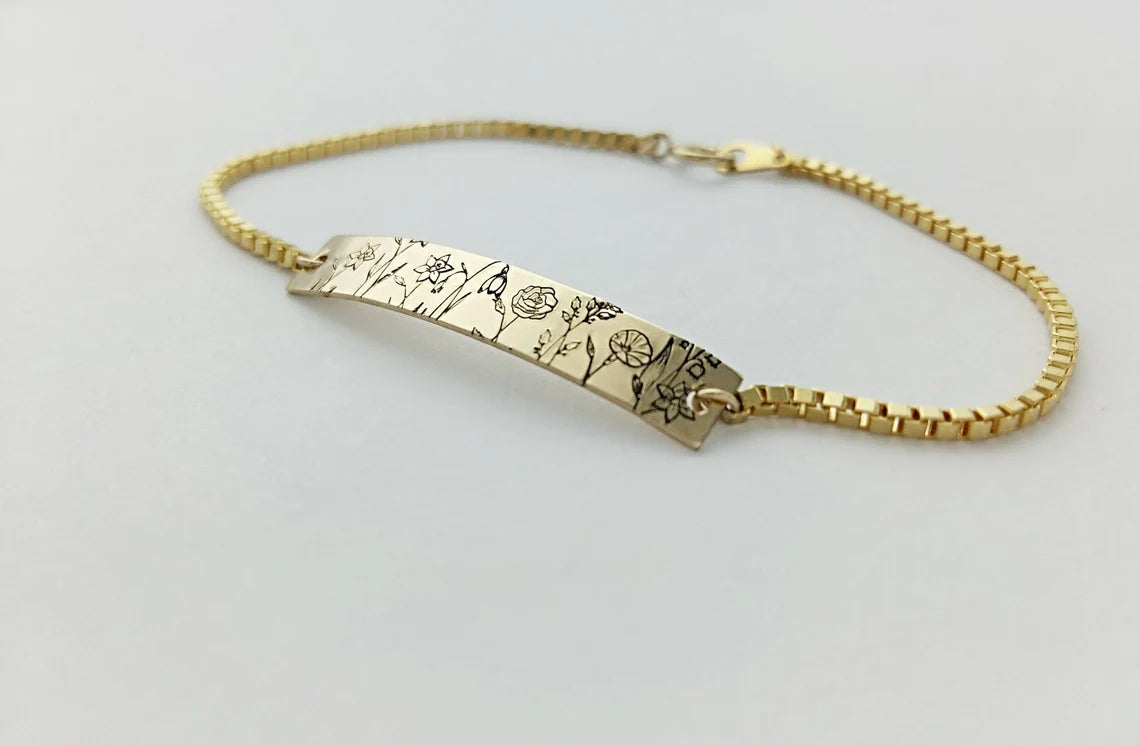 Family Garden Bar Bracelet