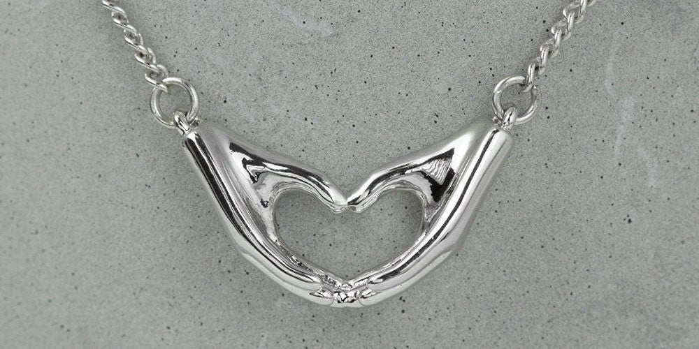 Heart Hands Necklace