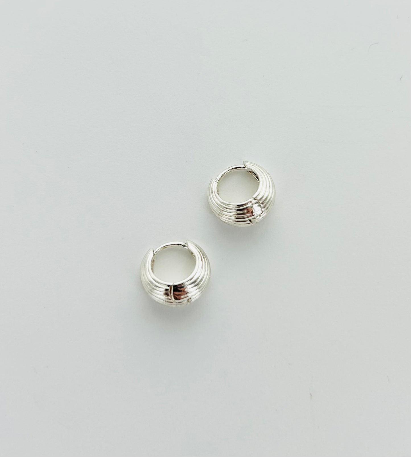 Tear Drop Textured Dainty Hoops