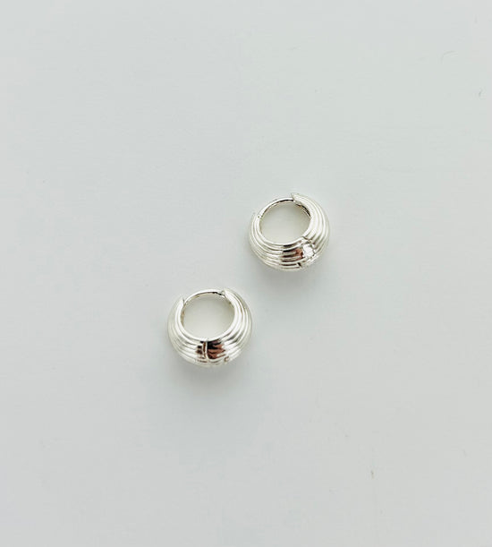 Tear Drop Textured Dainty Hoops
