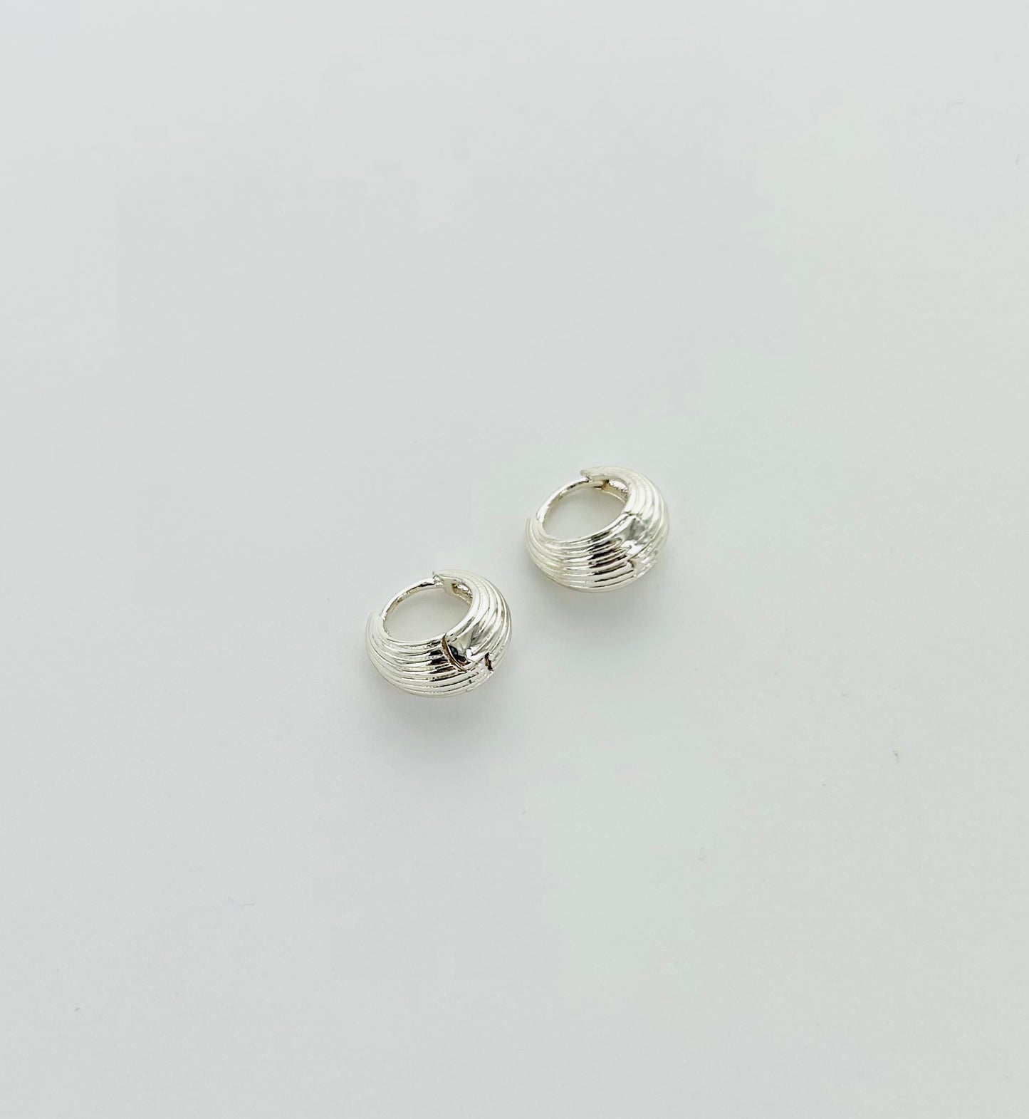 Tear Drop Textured Dainty Hoops