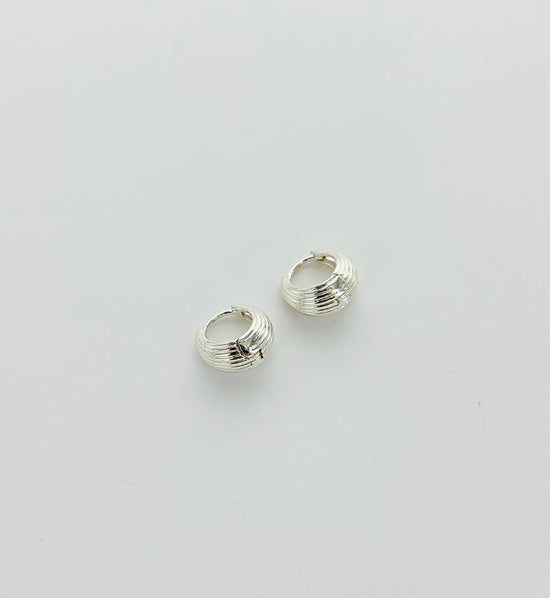 Tear Drop Textured Dainty Hoops