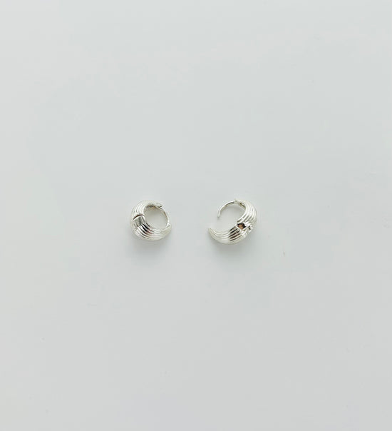Tear Drop Textured Dainty Hoops