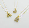 Sparkly Bubble Letter Necklace