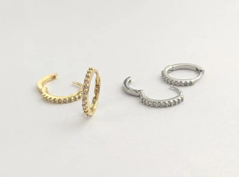 Crystal Circlet Hoops