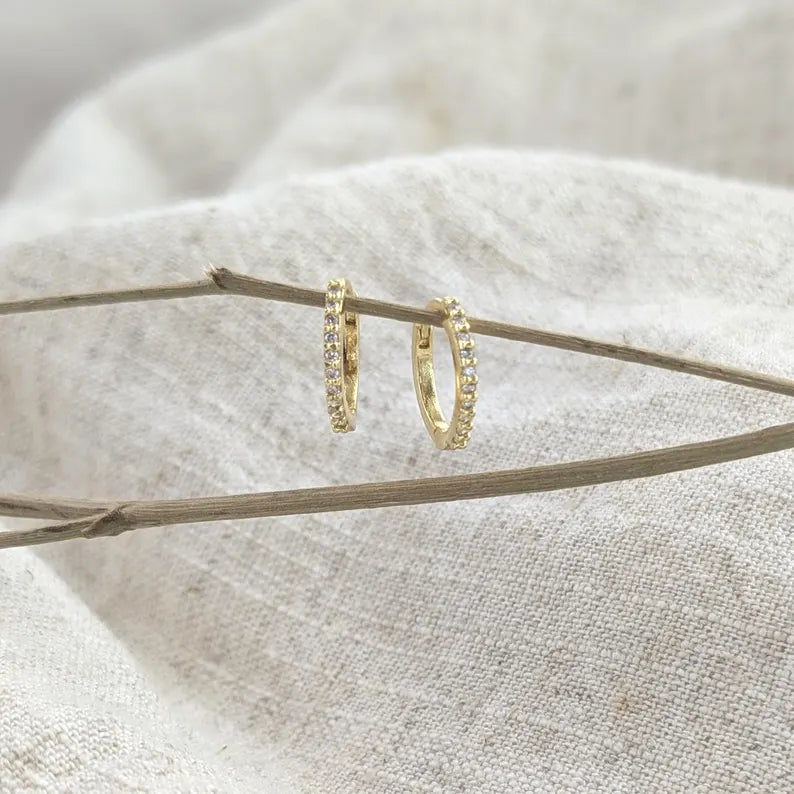 Crystal Circlet Hoops