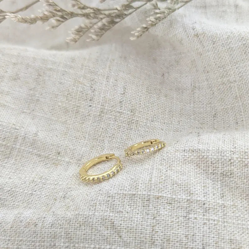 Crystal Circlet Hoops