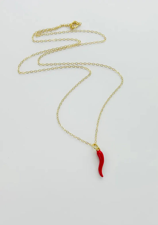 Red Cornicello Necklace