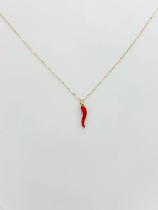 Red Cornicello Necklace