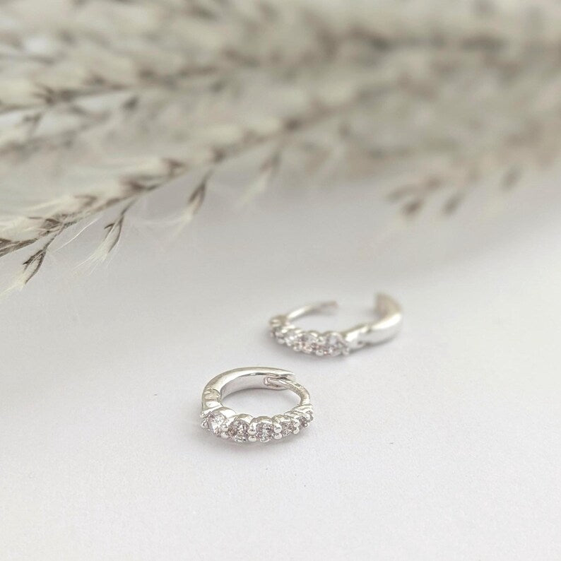 Crystal Crescendo Hoops
