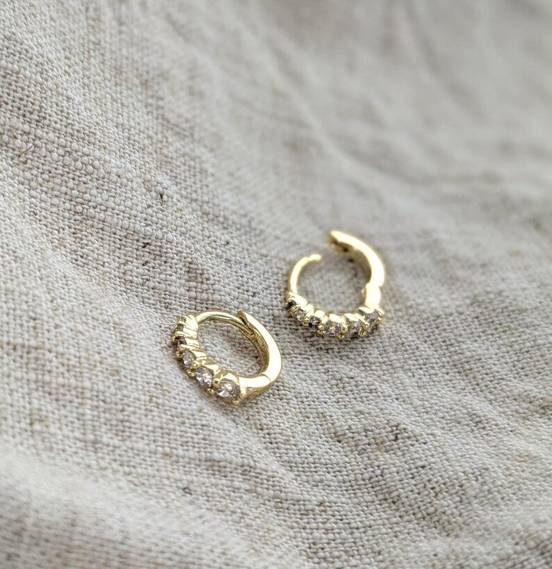 Crystal Crescendo Hoops