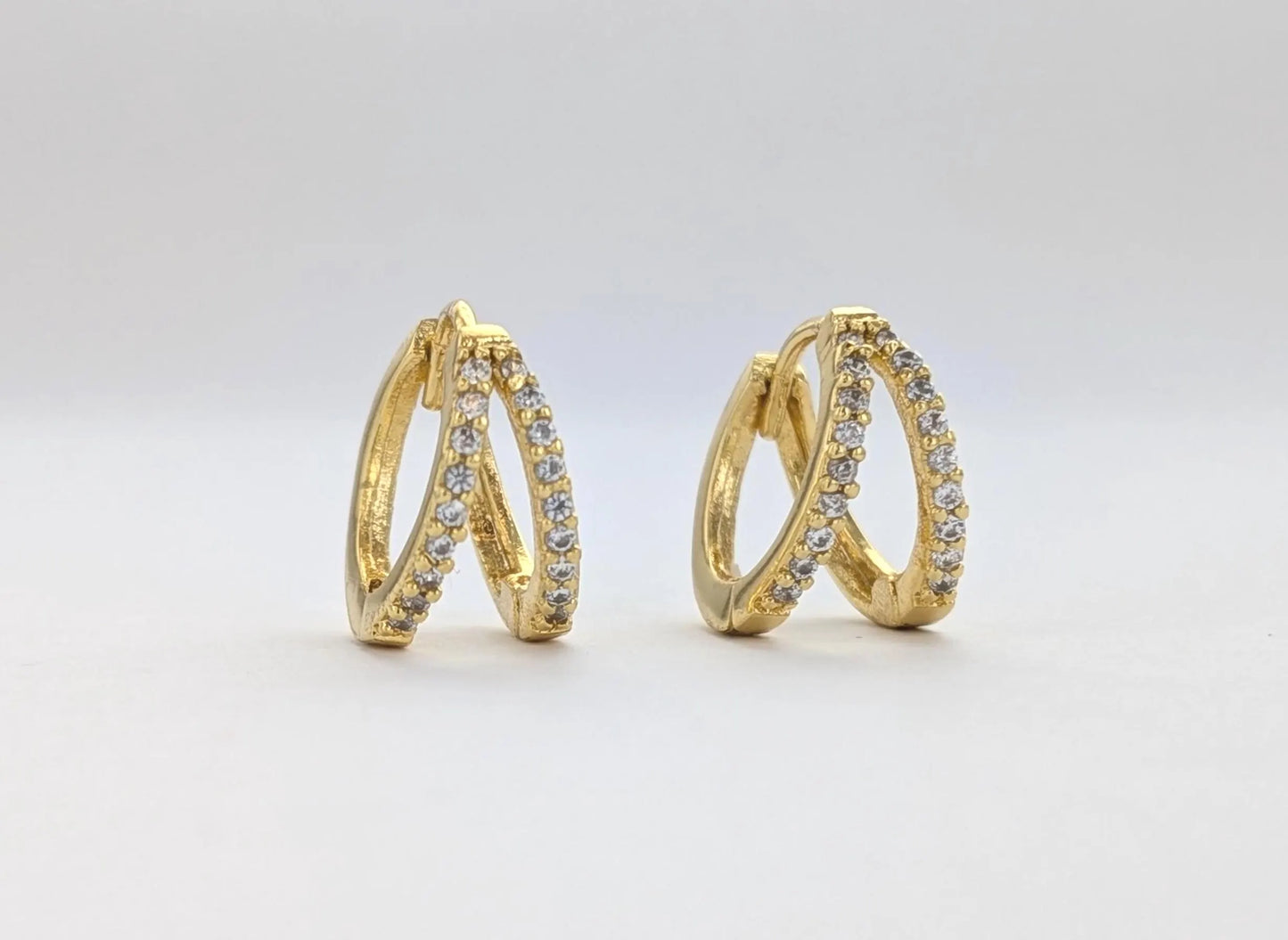Crystal Echo Hoops