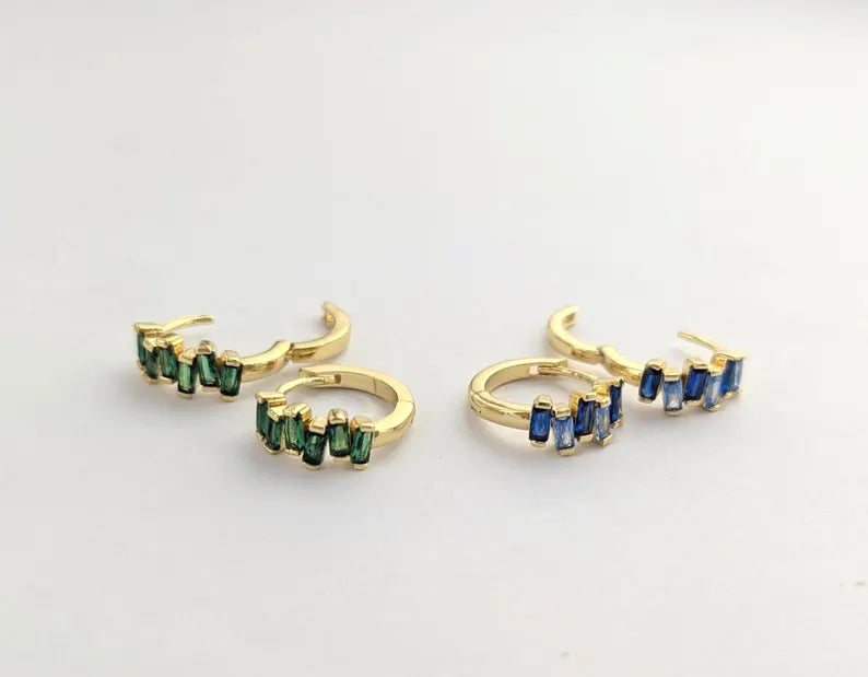 Aurora Gem Hoops