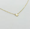 Engraved Dainty Heart Necklace