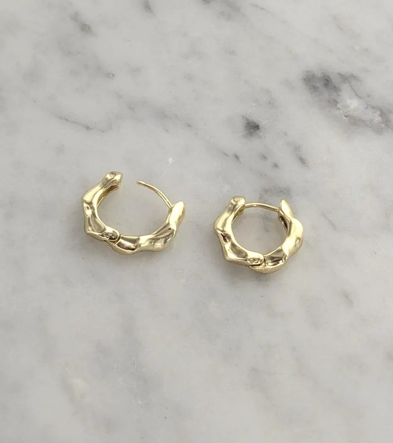 Sculpted Chunky Hoops