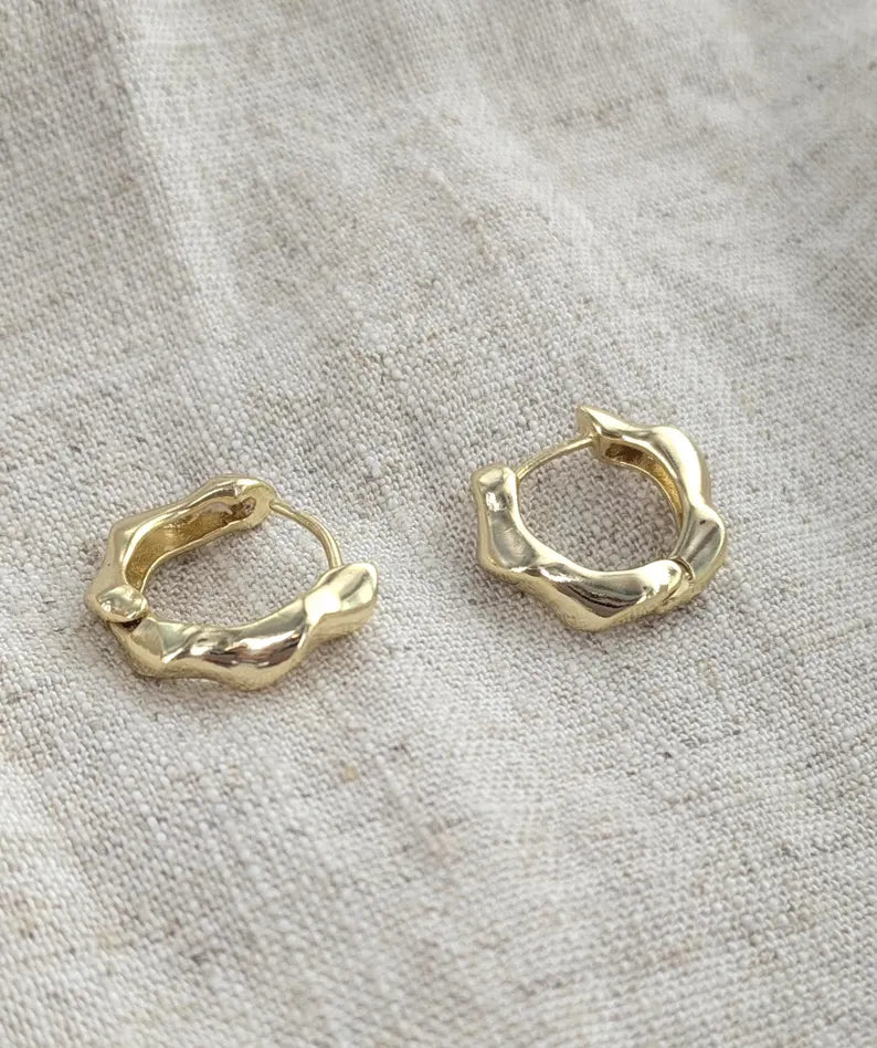 Sculpted Chunky Hoops